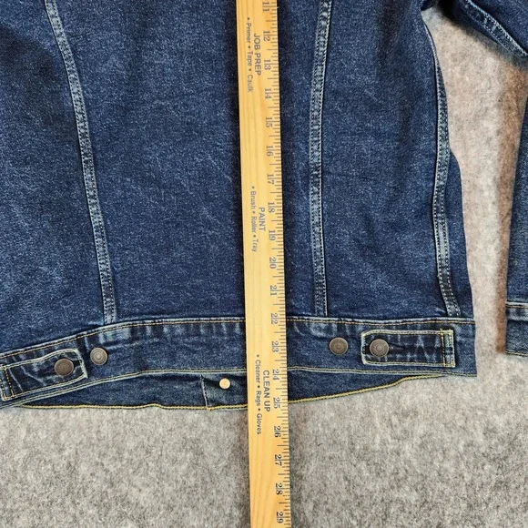 Levis Trucker Jacket Men M Blue Denim Button Up Classic Casual Outerwear Layer - Picture 11 of 12